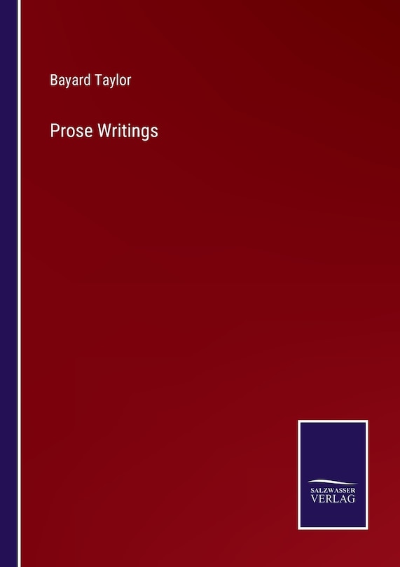 Front cover_Prose Writings