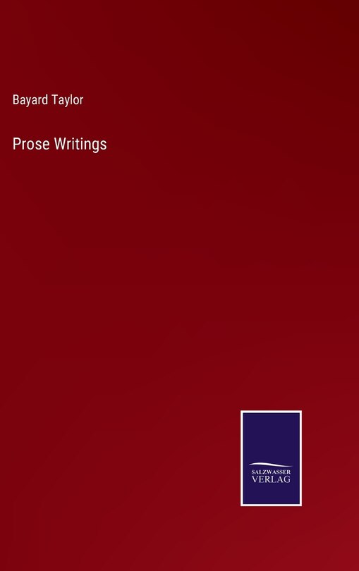 Front cover_Prose Writings