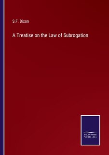 Couverture_A Treatise on the Law of Subrogation