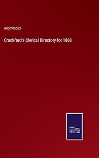 Couverture_Crockford's Clerical Directory for 1868