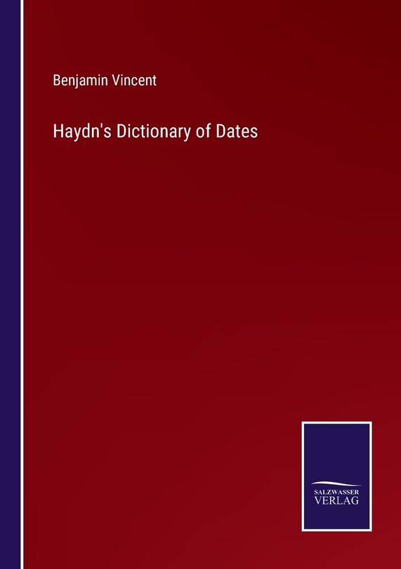 Front cover_Haydn's Dictionary of Dates