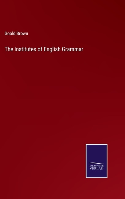 Couverture_The Institutes of English Grammar