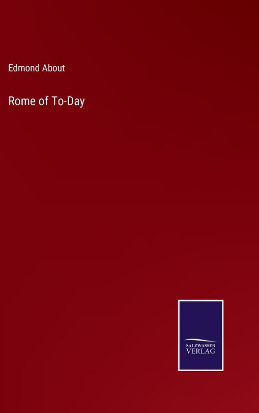 Front cover_Rome of To-Day