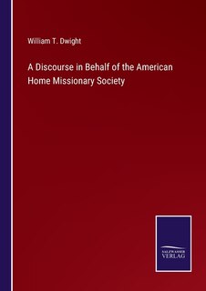 Front cover_A Discourse in Behalf of the American Home Missionary Society