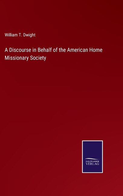 Couverture_A Discourse in Behalf of the American Home Missionary Society