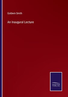Couverture_An Inaugural Lecture