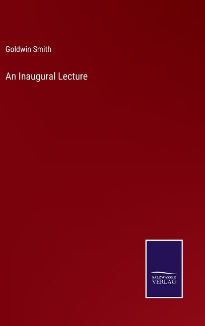 Couverture_An Inaugural Lecture