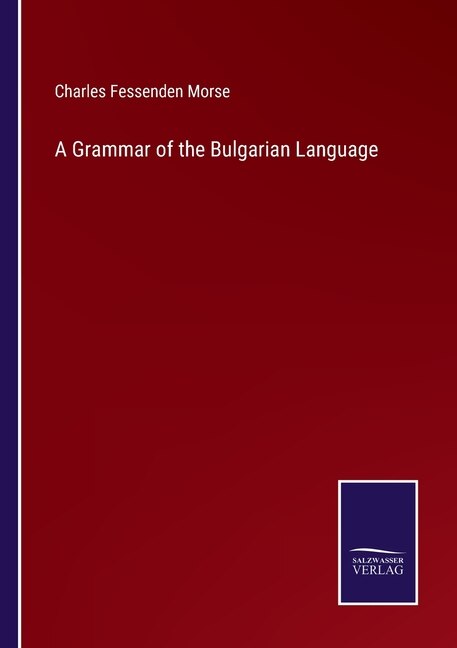 Front cover_A Grammar of the Bulgarian Language