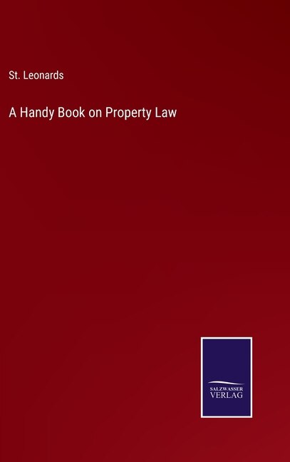 Front cover_A Handy Book on Property Law