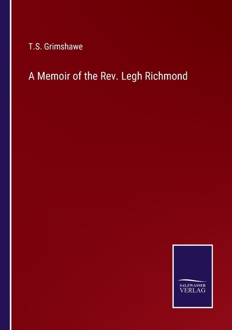 Couverture_A Memoir of the Rev. Legh Richmond