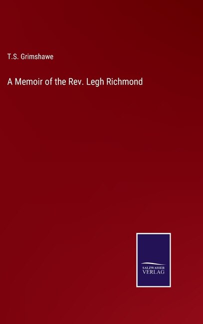 Couverture_A Memoir of the Rev. Legh Richmond