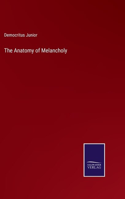 Front cover_The Anatomy of Melancholy