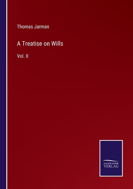 Couverture_A Treatise on Wills