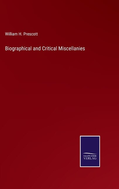 Front cover_Biographical and Critical Miscellanies
