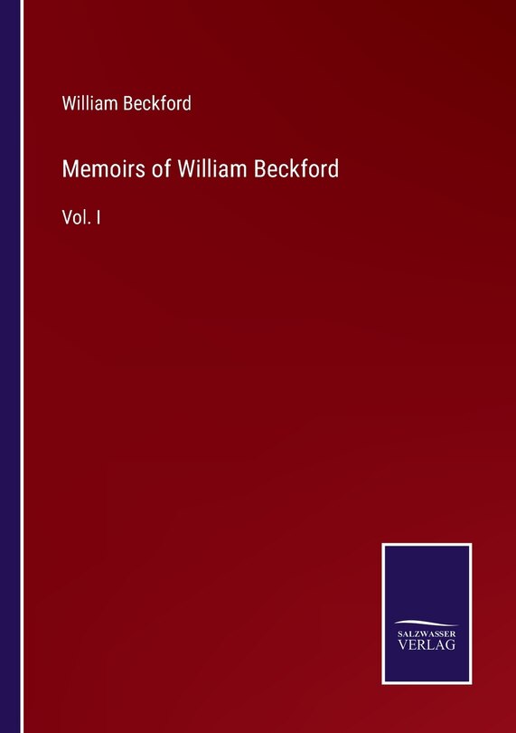 Couverture_Memoirs of William Beckford