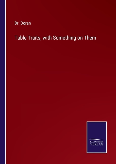 Front cover_Table Traits, with Something on Them
