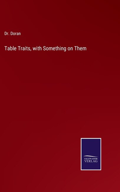 Front cover_Table Traits, with Something on Them