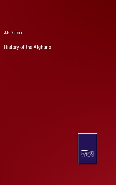 Couverture_History of the Afghans
