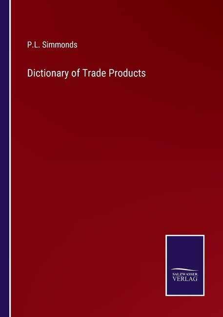 Front cover_Dictionary of Trade Products