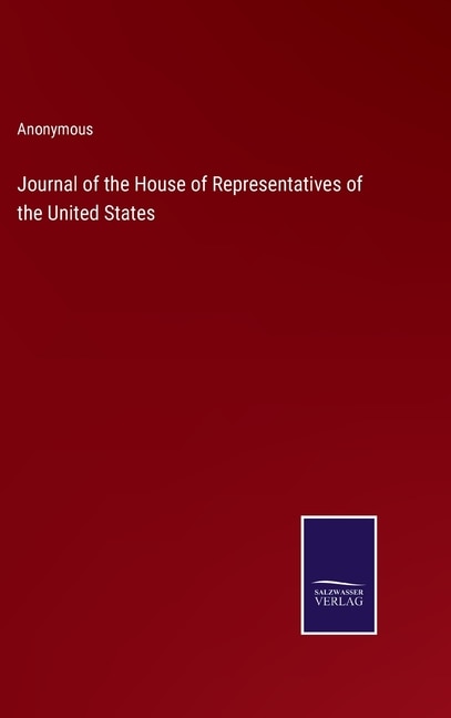Front cover_Journal of the House of Representatives of the United States