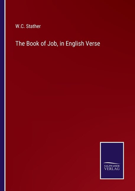 Front cover_The Book of Job, in English Verse