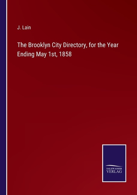 Couverture_The Brooklyn City Directory, for the Year Ending May 1st, 1858