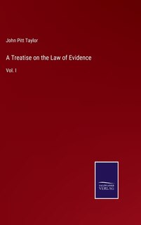 Front cover_A Treatise on the Law of Evidence
