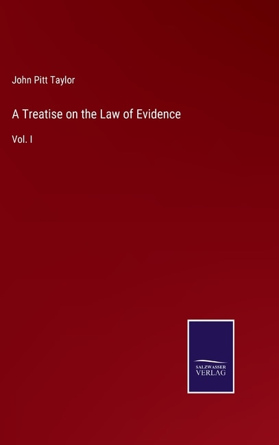 Front cover_A Treatise on the Law of Evidence