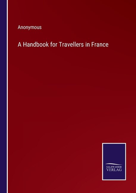 Front cover_A Handbook for Travellers in France