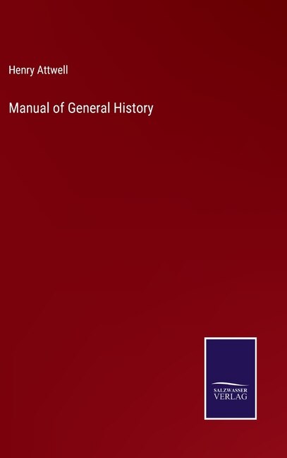 Front cover_Manual of General History