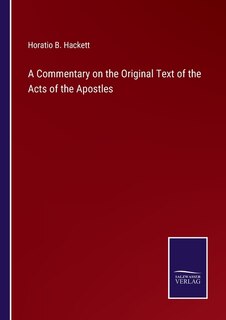 Front cover_A Commentary on the Original Text of the Acts of the Apostles