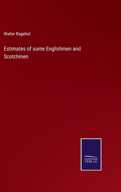 Front cover_Estimates of some Englishmen and Scotchmen