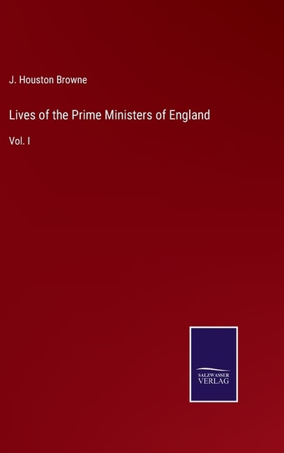 Front cover_Lives of the Prime Ministers of England