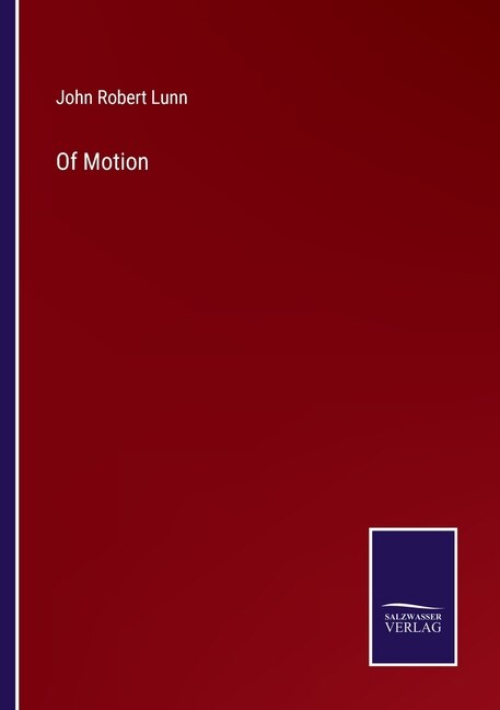 Front cover_Of Motion