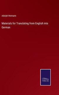 Front cover_Materials for Translating from English into German