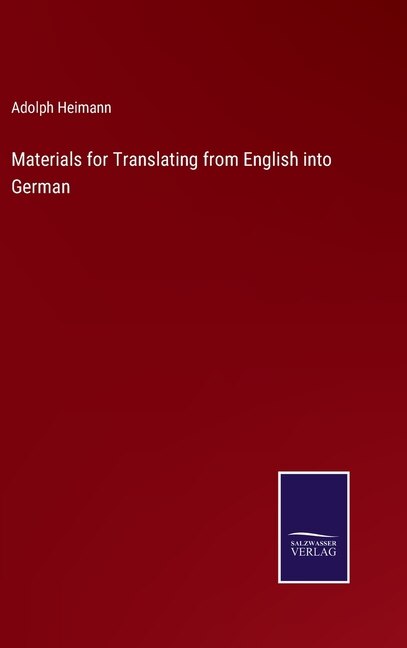 Front cover_Materials for Translating from English into German