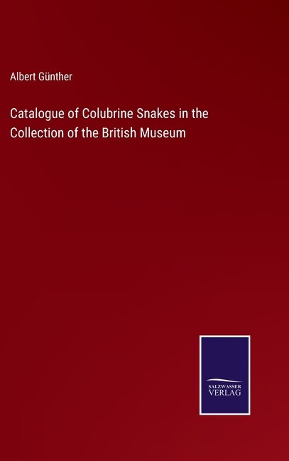 Front cover_Catalogue of Colubrine Snakes in the Collection of the British Museum