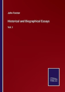 Front cover_Historical and Biographical Essays
