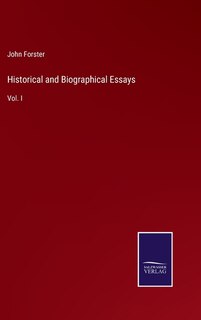 Front cover_Historical and Biographical Essays