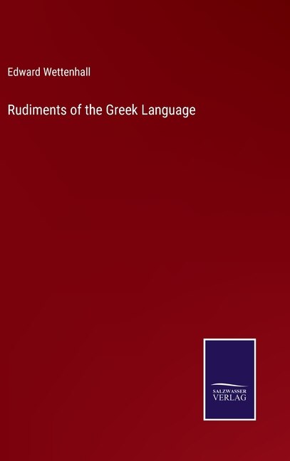 Front cover_Rudiments of the Greek Language