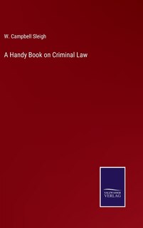 Front cover_A Handy Book on Criminal Law