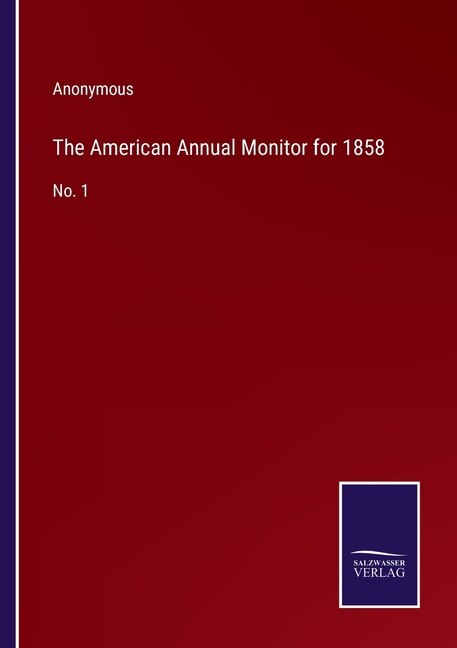 Front cover_The American Annual Monitor for 1858