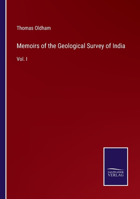 Couverture_Memoirs of the Geological Survey of India