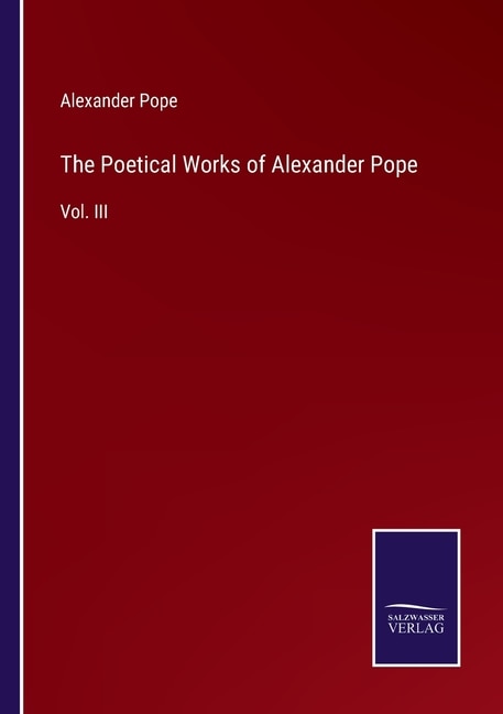 Couverture_The Poetical Works of Alexander Pope