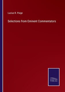 Front cover_Selections from Eminent Commentators