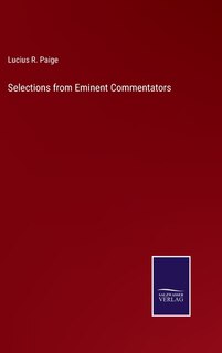 Front cover_Selections from Eminent Commentators