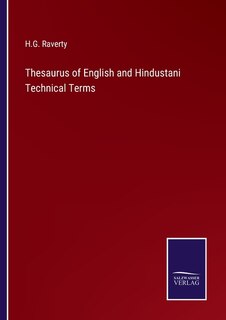 Couverture_Thesaurus of English and Hindustani Technical Terms