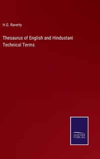 Front cover_Thesaurus of English and Hindustani Technical Terms