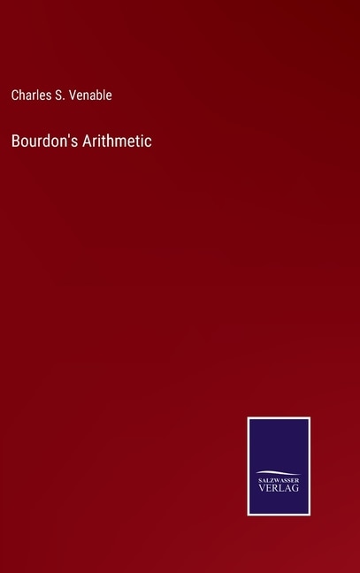 Front cover_Bourdon's Arithmetic