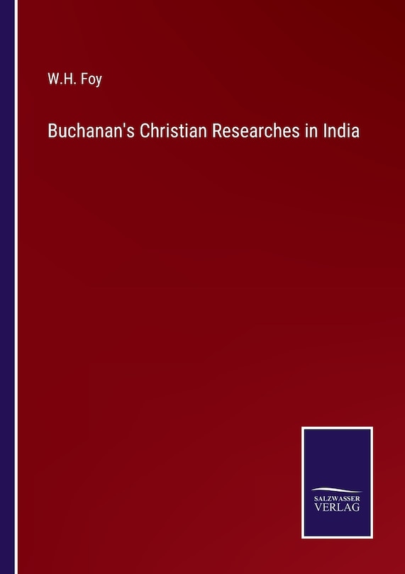 Front cover_Buchanan's Christian Researches in India